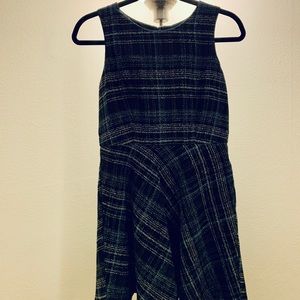 Banana Republic Fit and Flare Navy Dress